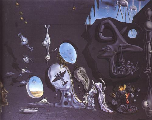 মেলানকলি এটমিক - সালভাদোর দালি ; প্রাপ্তিসূত্র - http://www.wikiart.org/en/salvador-dali/melancholy-atomic